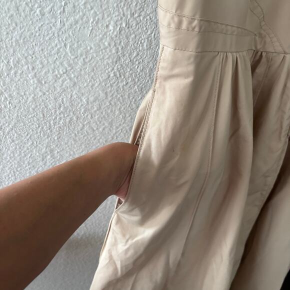 Pink Tartan Beige Vneck Knee Length Cap Sleeve Sheath Dress Size 8 - Picture 5 of 10